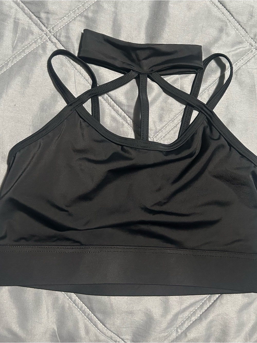 balera Black Strappy Dance Bralette